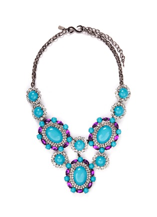 Main View - Click To Enlarge - KENNETH JAY LANE - Crystal pavé strass drop necklace