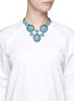 Figure View - Click To Enlarge - KENNETH JAY LANE - Crystal pavé strass drop necklace