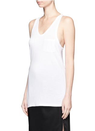 Front View - Click To Enlarge - T BY ALEXANDER WANG - Classic scoop neck pocket tank top