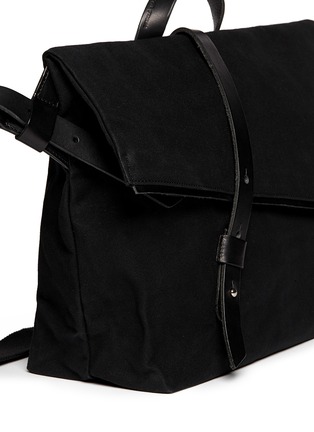 Detail View - Click To Enlarge - SEVENTY EIGHT PERCENT - 'Gustav' leather canvas messenger bag