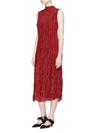 Figure View - Click To Enlarge - THE ROW - 'Lucky' plissé pleated silk dress
