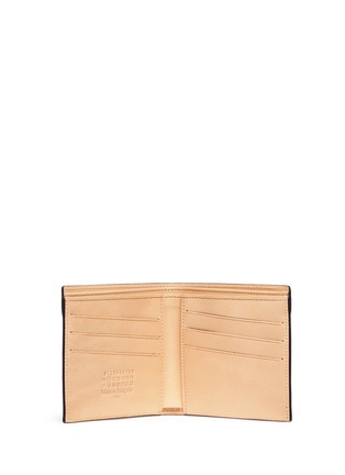 Figure View - Click To Enlarge - MAISON MARGIELA - Contrast stitch leather bifold wallet