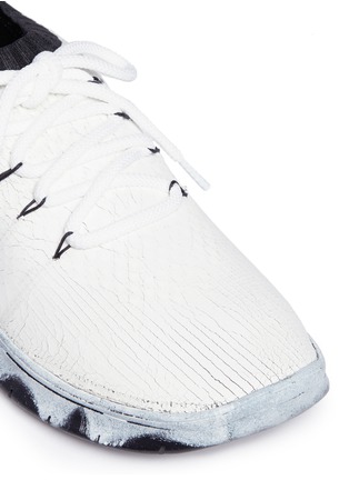 Detail View - Click To Enlarge - MAISON MARGIELA - 'Crunch' coated knit sneakers