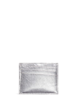 Main View - Click To Enlarge - MAISON MARGIELA - Contrast stitch laminated leather card holder