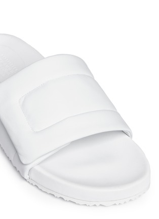 Detail View - Click To Enlarge - MAISON MARGIELA - 'Future' leather slide sandals