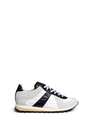 Main View - Click To Enlarge - MAISON MARGIELA - 'Retro Runner' mixed media sneakers