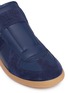 Detail View - Click To Enlarge - MAISON MARGIELA - 'Replica' suede trim leather slip-on sneakers