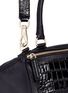 Detail View - Click To Enlarge - GIVENCHY - 'Pandora' medium croc embossed panel leather bag