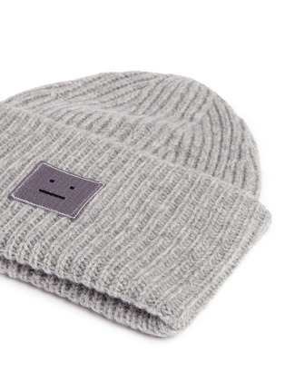 Detail View - Click To Enlarge - ACNE STUDIOS - Emoticon patch wool beanie