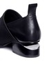 Detail View - Click To Enlarge - ALEXANDER WANG - 'Kori' cutout heel neoprene and leather slip-on Oxfords