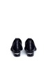 Back View - Click To Enlarge - ALEXANDER WANG - 'Kori' cutout heel neoprene and leather slip-on Oxfords