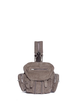 Main View - Click To Enlarge - ALEXANDER WANG - 'Mini Marti' nubuck leather three-way backpack