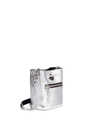 Detail View - Click To Enlarge - ALEXANDER WANG - 'Riot' leather chain bucket bag