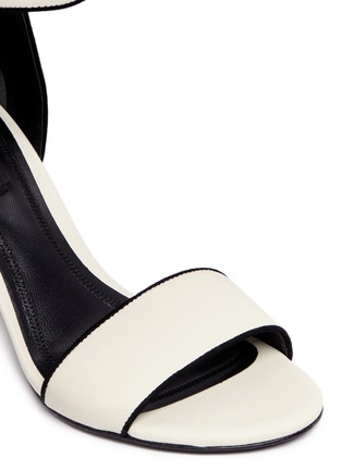 Detail View - Click To Enlarge - ALEXANDER WANG - 'Abby' chunky cutout heel leather sandals