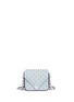 Main View - Click To Enlarge - ALEXANDER WANG - 'Prisma' mini denim stud envelope sling bag