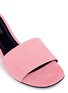 Detail View - Click To Enlarge - ALEXANDER WANG - 'Lou' cutout heel suede slide sandals