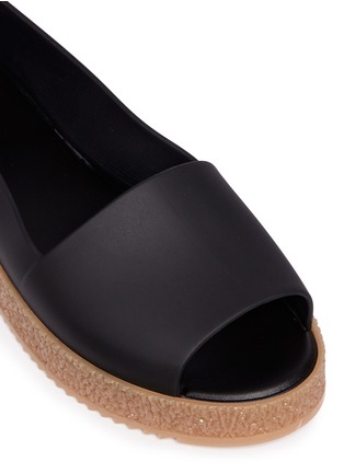 Detail View - Click To Enlarge - MELISSA - 'Puzzle Ad' rubber platform open toe slip-ons