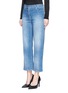 Front View - Click To Enlarge - VALENTINO GARAVANI - 'Rockstud Untitled 06' cropped straight jeans