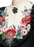 Detail View - Click To Enlarge - GUCCI - Jewelled floral embroidered bib panel dress