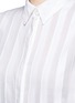 Detail View - Click To Enlarge - EMILIO PUCCI - Fil coupé stripe cotton-silk shirt