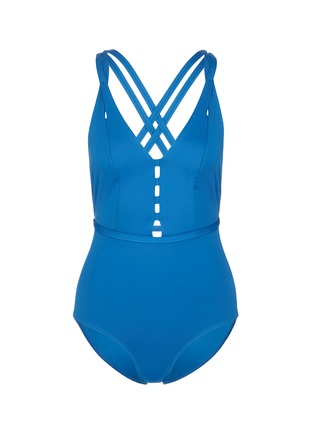 Main View - Click To Enlarge - 73318 - Crisscross back one-piece swimsuit