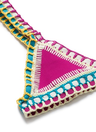 Detail View - Click To Enlarge - KIINI - 'Coco' crochet trim triangle bikini top