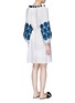 Back View - Click To Enlarge - FIGUE - 'Coco' tassel pompom floral embroidered dress
