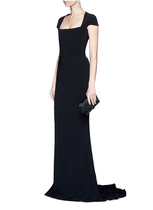 Figure View - Click To Enlarge - STELLA MCCARTNEY - Built-in bustier stretch cady gown