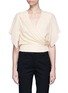 Main View - Click To Enlarge - LANVIN - Button wrap crepe top