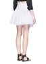 Back View - Click To Enlarge - ALAÏA - 'Plumetis Brode' stitched dot flared skirt