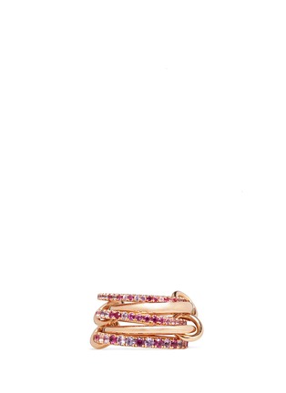 Main View - Click To Enlarge - SPINELLI KILCOLLIN - 'Atlas Pink' diamond 18k rose gold five link ring