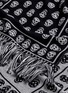Detail View - Click To Enlarge - ALEXANDER MCQUEEN - 'Upside Down Skull' intarsia virgin wool scarf