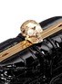 Detail View - Click To Enlarge - ALEXANDER MCQUEEN - 'Britannia' Union Jack skull leather box clutch
