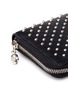 Detail View - Click To Enlarge - ALEXANDER MCQUEEN - Skull charm stud leather continental wallet