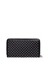 Figure View - Click To Enlarge - ALEXANDER MCQUEEN - Skull charm stud leather continental wallet