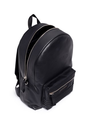 Detail View - Click To Enlarge - ALEXANDER MCQUEEN - Stud strap leather backpack