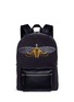 Main View - Click To Enlarge - ALEXANDER MCQUEEN - Skull moth embroidery panelled suede backpack