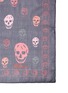 Detail View - Click To Enlarge - ALEXANDER MCQUEEN - Bicolour skull silk scarf