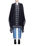 Main View - Click To Enlarge - ALEXANDER MCQUEEN - Skull intarsia cashmere knit cape