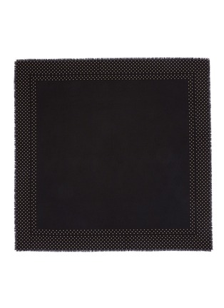 Main View - Click To Enlarge - ALEXANDER MCQUEEN - Stud border skull jacquard scarf