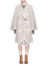 Main View - Click To Enlarge - CHLOÉ - Wide sleeve cotton trim llama blend coat