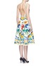Back View - Click To Enlarge - - - Maiolica print open back cotton dress
