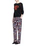 Figure View - Click To Enlarge - EMILIO PUCCI - Monreale check straight leg suiting pants