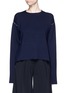Main View - Click To Enlarge - PORTS 1961 - Contrast seam side split wool sweater