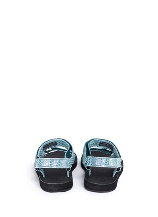 Back View - Click To Enlarge - TEVA - 'Original Universal Iridescent' snakeskin embossed leather sandals