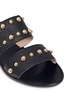 Detail View - Click To Enlarge - LANVIN - Dome stud leather slide sandals