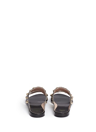 Back View - Click To Enlarge - LANVIN - Dome stud leather slide sandals
