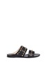 Main View - Click To Enlarge - LANVIN - Dome stud leather slide sandals