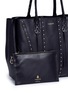  - LANVIN - 'Small Shopper' stud tassel leather tote bag