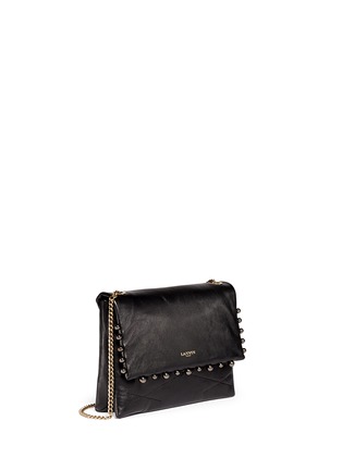 Front View - Click To Enlarge - LANVIN - 'Mini Sugar' metal pearl quilted leather flap bag